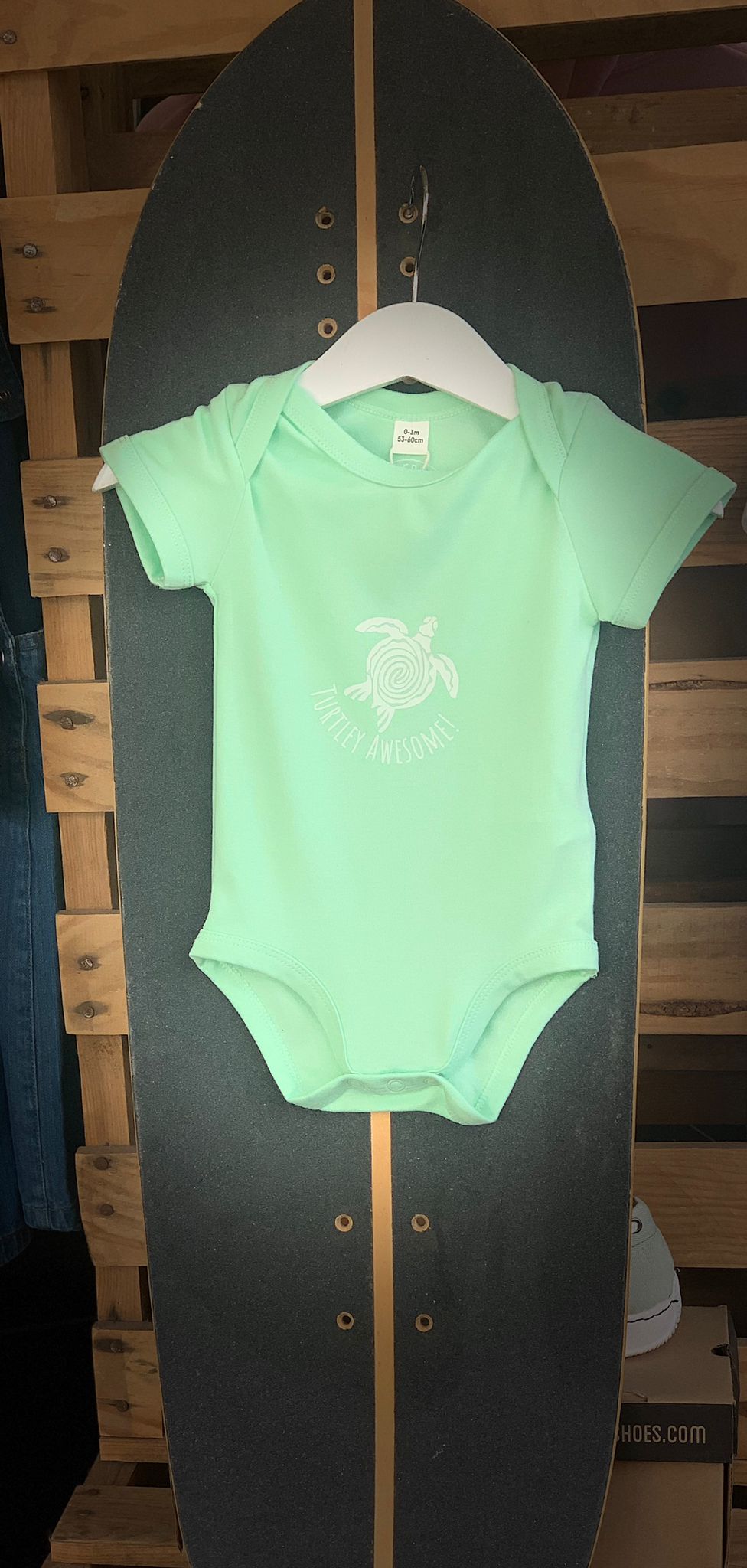 Turtlely awesome baby grow
